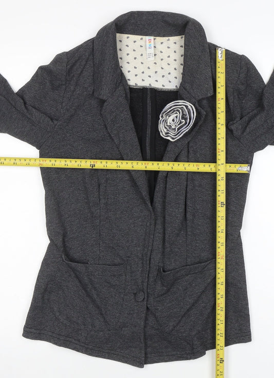 Womens UK Size 8 Denim Co Regular Grey Blazer