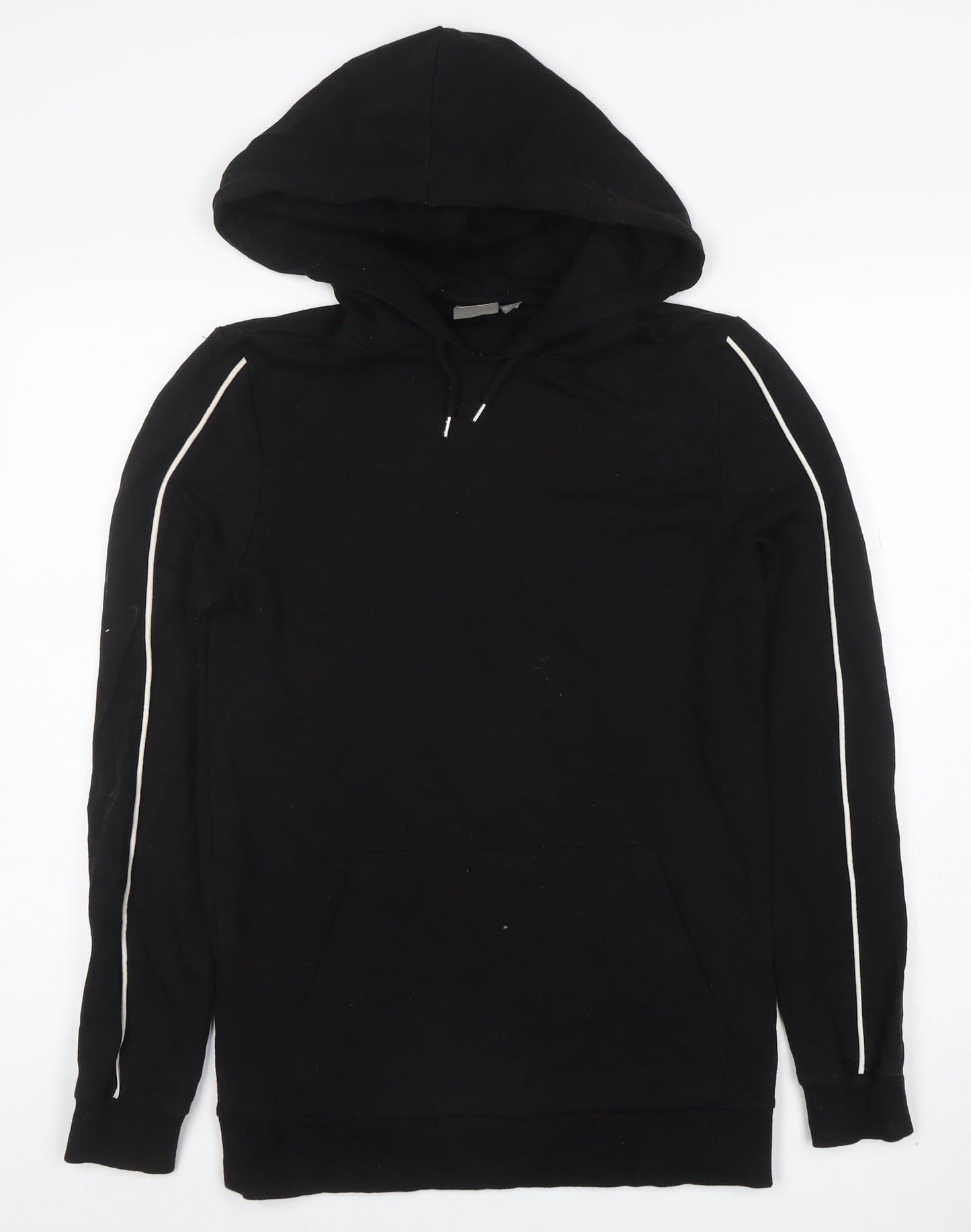 Mens UK Size S ASOS Black Pullover Hoodie