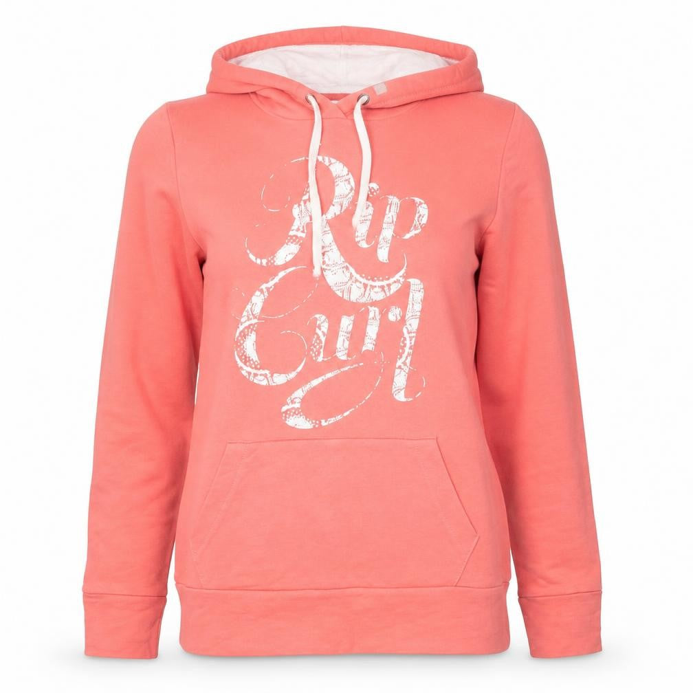 Womens UK Size M RIP CURL Pink Pullover Hoodie