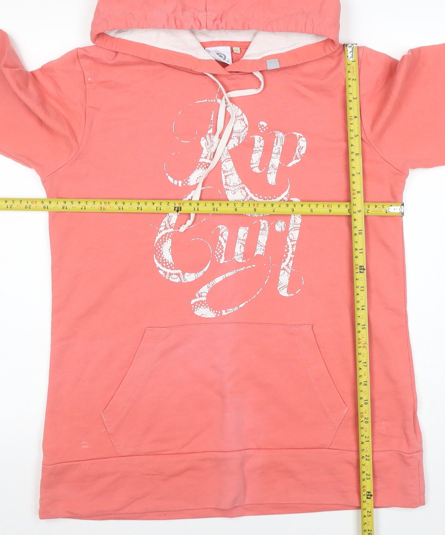 Womens UK Size M RIP CURL Pink Pullover Hoodie