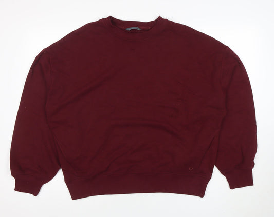 Womens UK Size 12 Marks and Spencer Red Pullover Sweatshirt