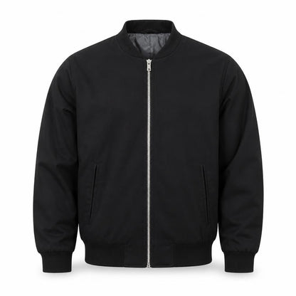 Mens UK Size M Zara Man Black Bomber Jacket