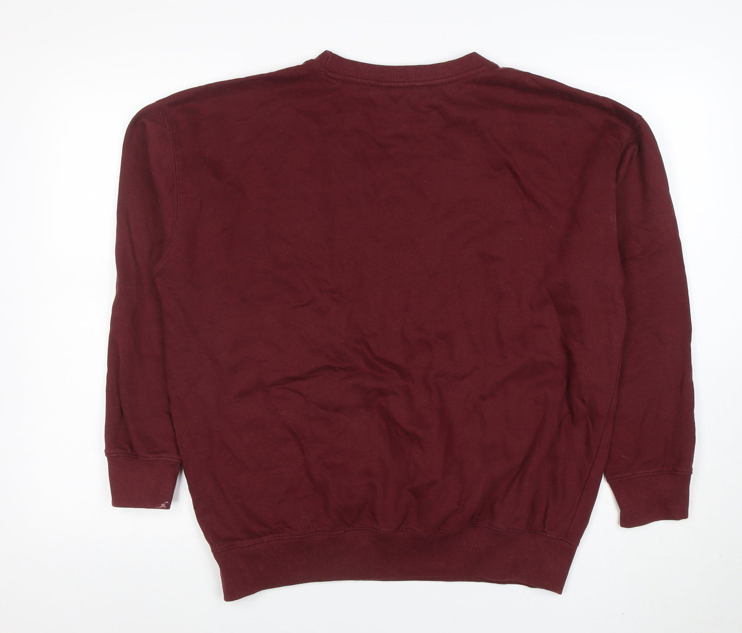 Womens UK Size M New Look Red Pullover Sweatshirt