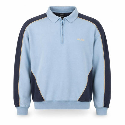 Mens UK Size S Ted Farris Blue 1/2 Zip Sweatshirt