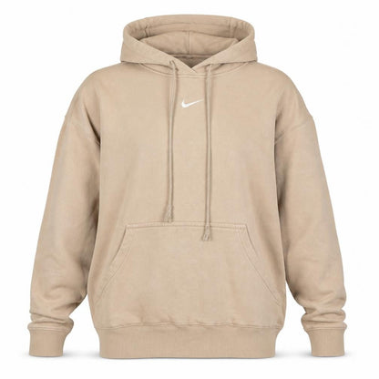 Womens UK Size M Nike Beige Pullover Hoodie