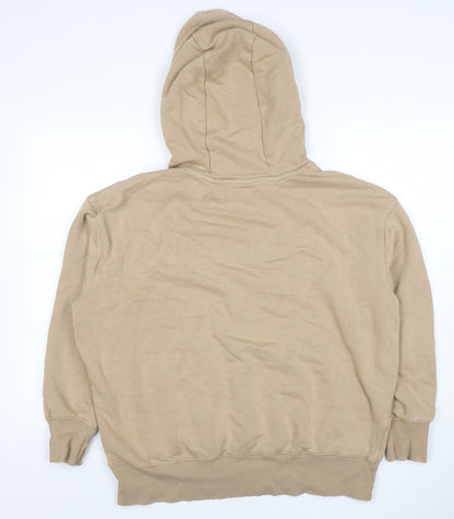 Womens UK Size M Nike Beige Pullover Hoodie