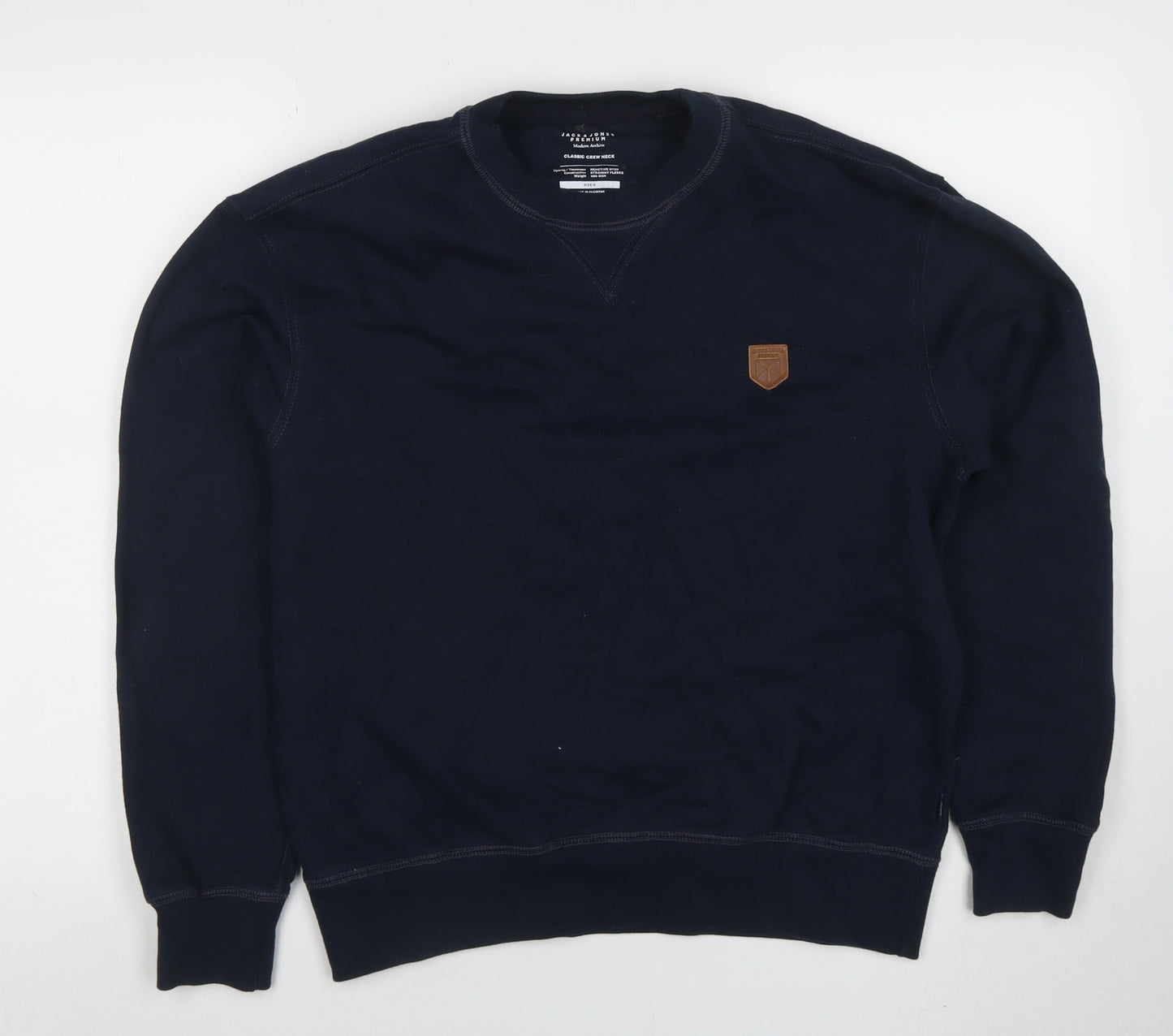 Mens UK Size S JACK & JONES Blue Pullover Sweatshirt