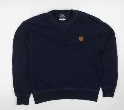 Mens UK Size S JACK & JONES Blue Pullover Sweatshirt