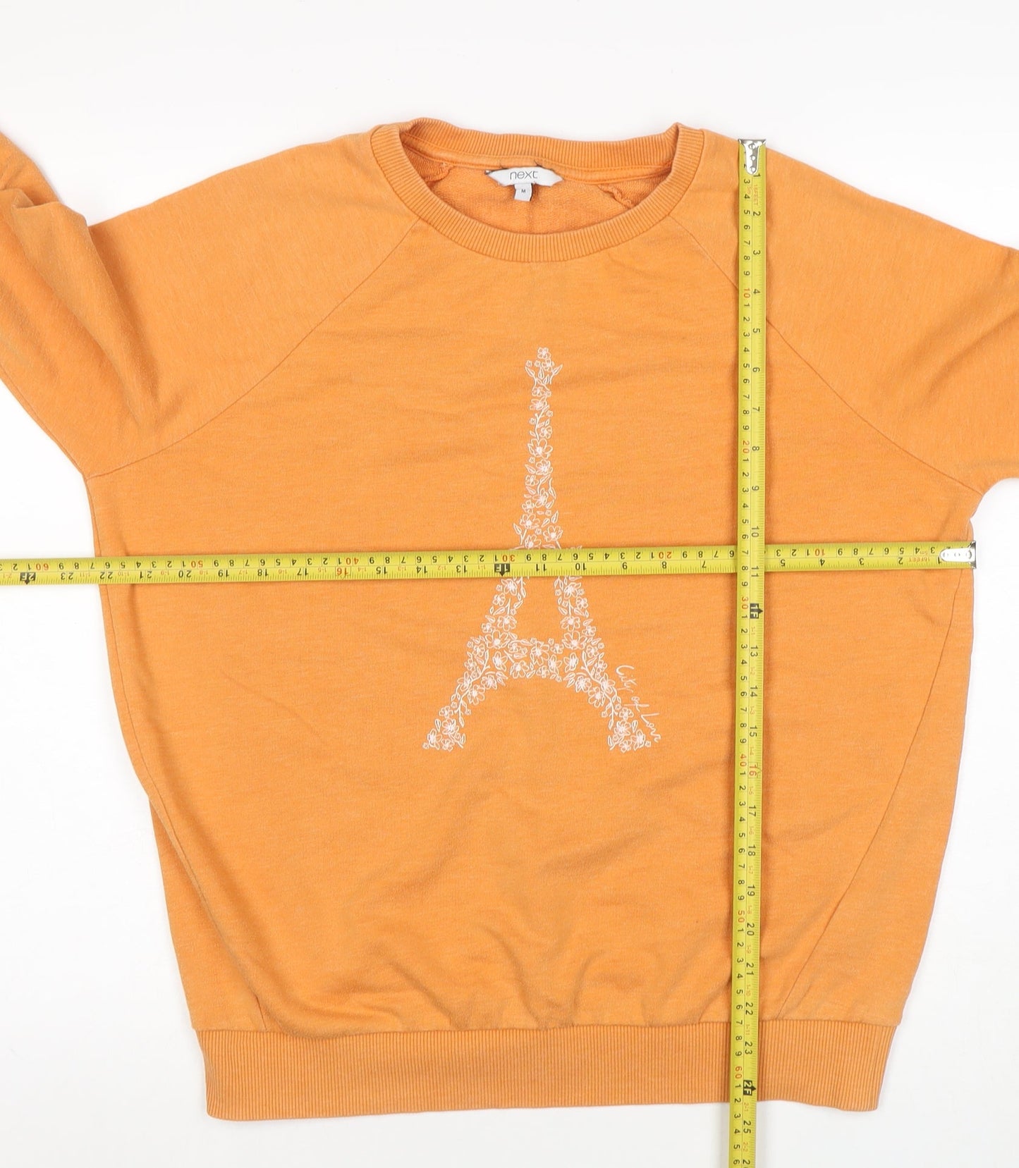 Womens UK Size M NEXT Orange Pullover Sweatshirt