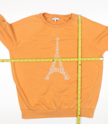 Womens UK Size M NEXT Orange Pullover Sweatshirt