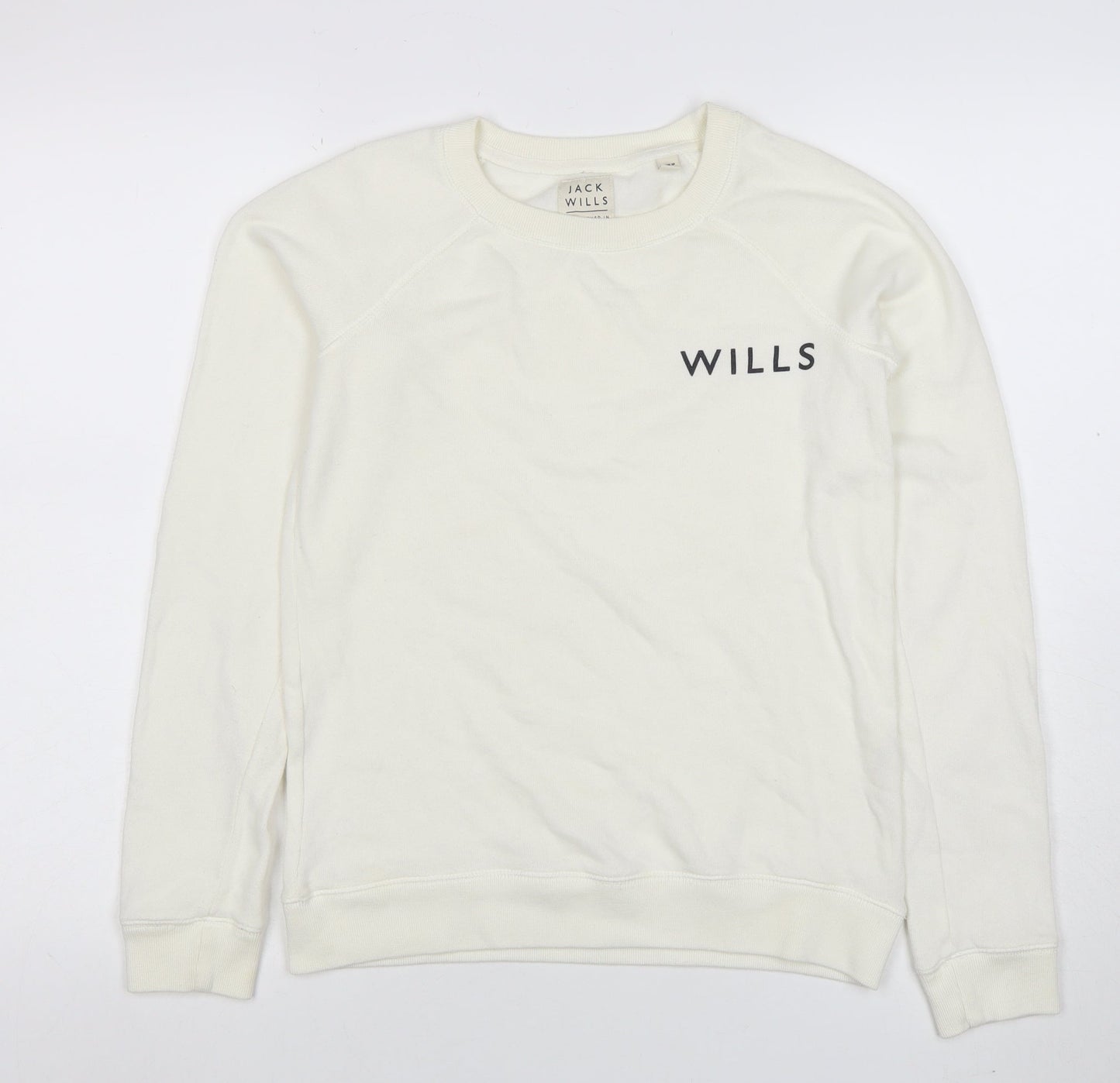 Womens UK Size 10 Jack Wills Ivory Pullover Sweatshirt