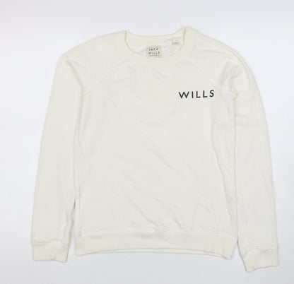 Womens UK Size 10 Jack Wills Ivory Pullover Sweatshirt
