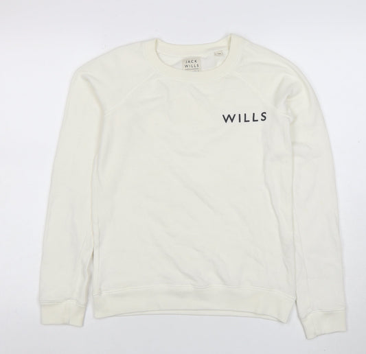Womens UK Size 10 Jack Wills Ivory Pullover Sweatshirt