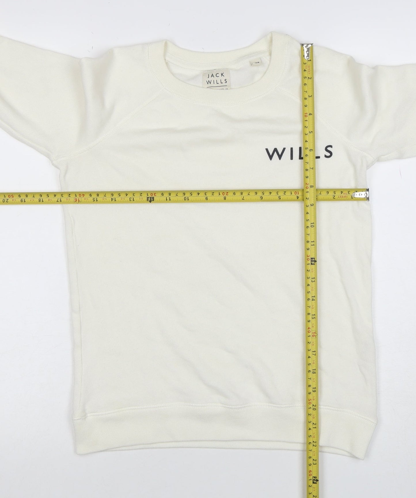 Womens UK Size 10 Jack Wills Ivory Pullover Sweatshirt