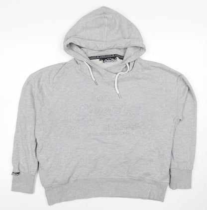 Mens UK Size L Superdry Grey Pullover Hoodie