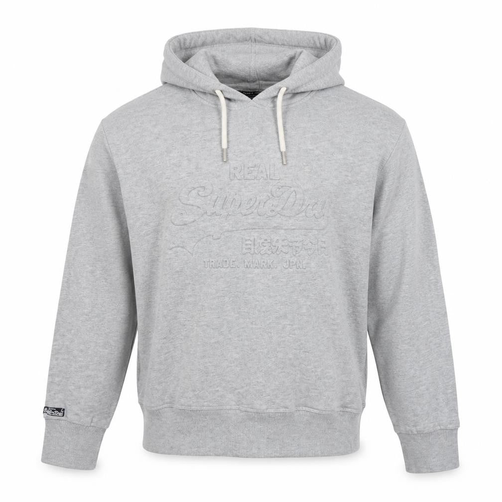 Mens UK Size L Superdry Grey Pullover Hoodie