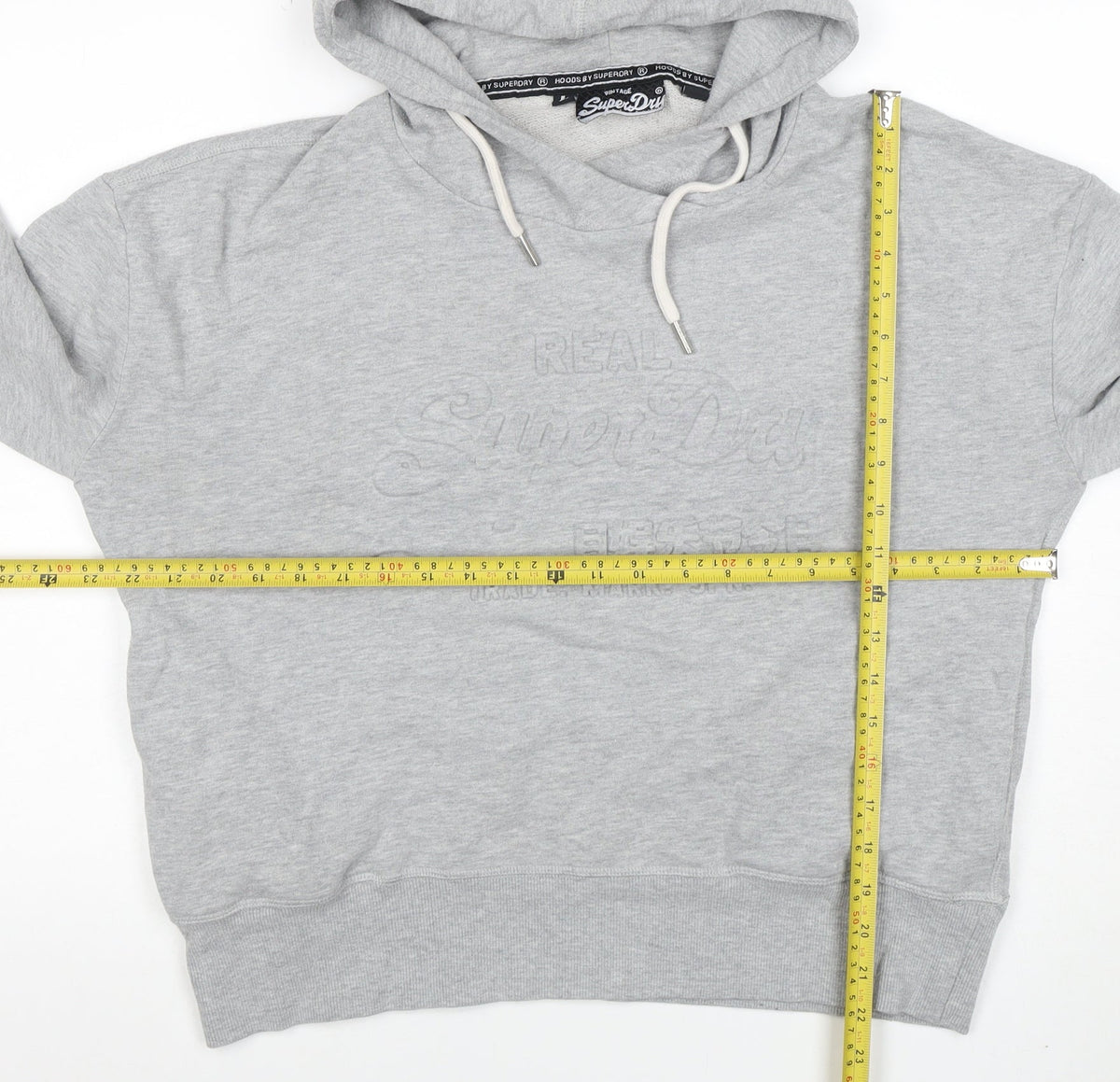 Mens UK Size L Superdry Grey Pullover Hoodie
