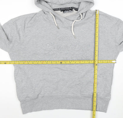 Mens UK Size L Superdry Grey Pullover Hoodie