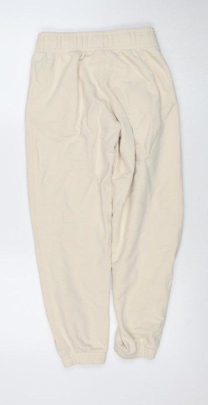 Superdry Women's Beige Jogger Sweatpants Size 6 Cotton Blend
