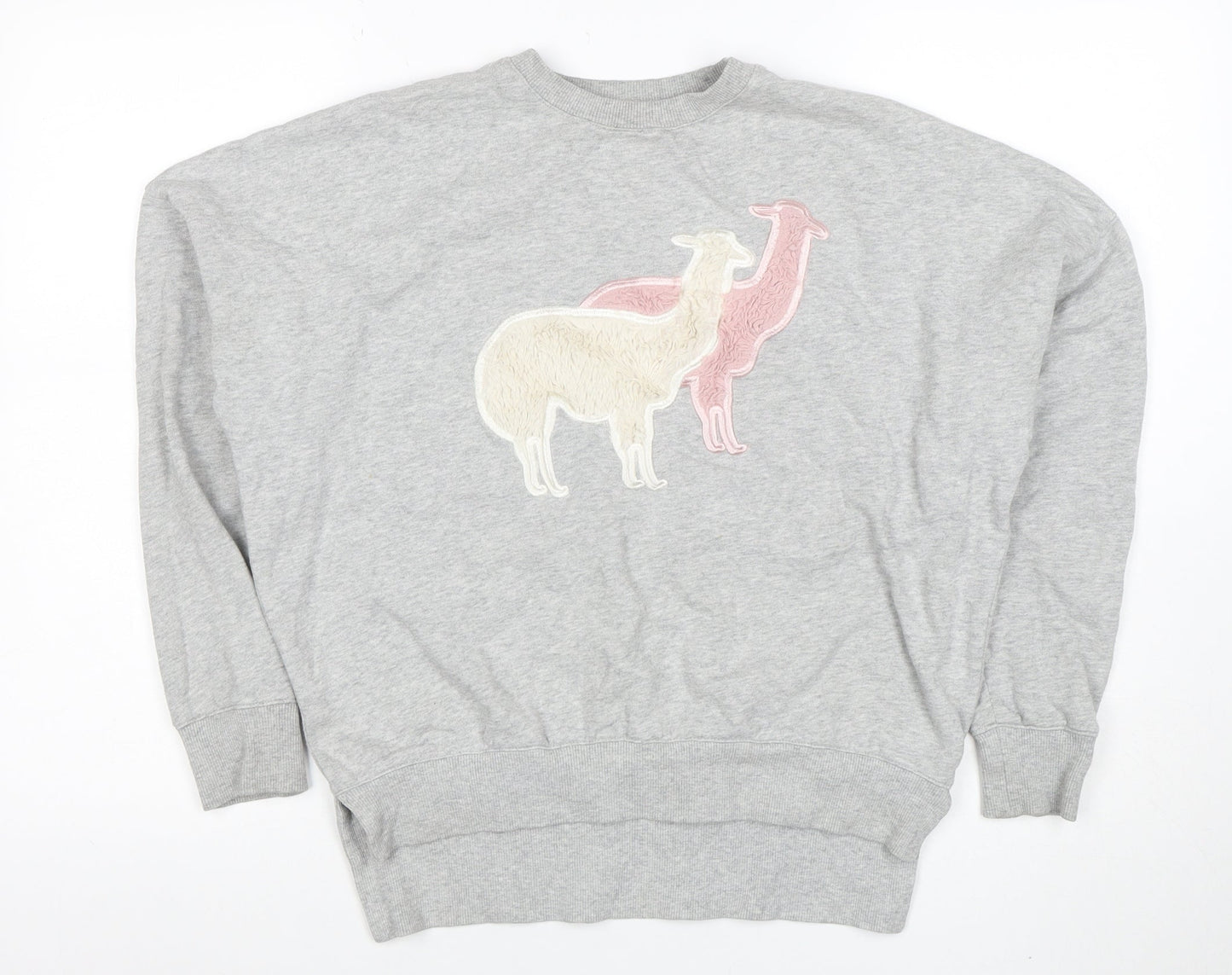 Womens UK Size M Sugar & Daisy Grey Pullover Sweatshirt
