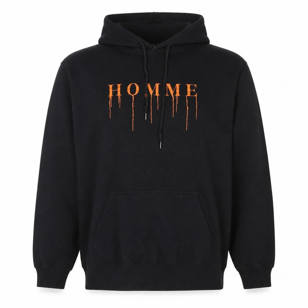 Mens UK Size M boohooMAN Black Pullover Hoodie
