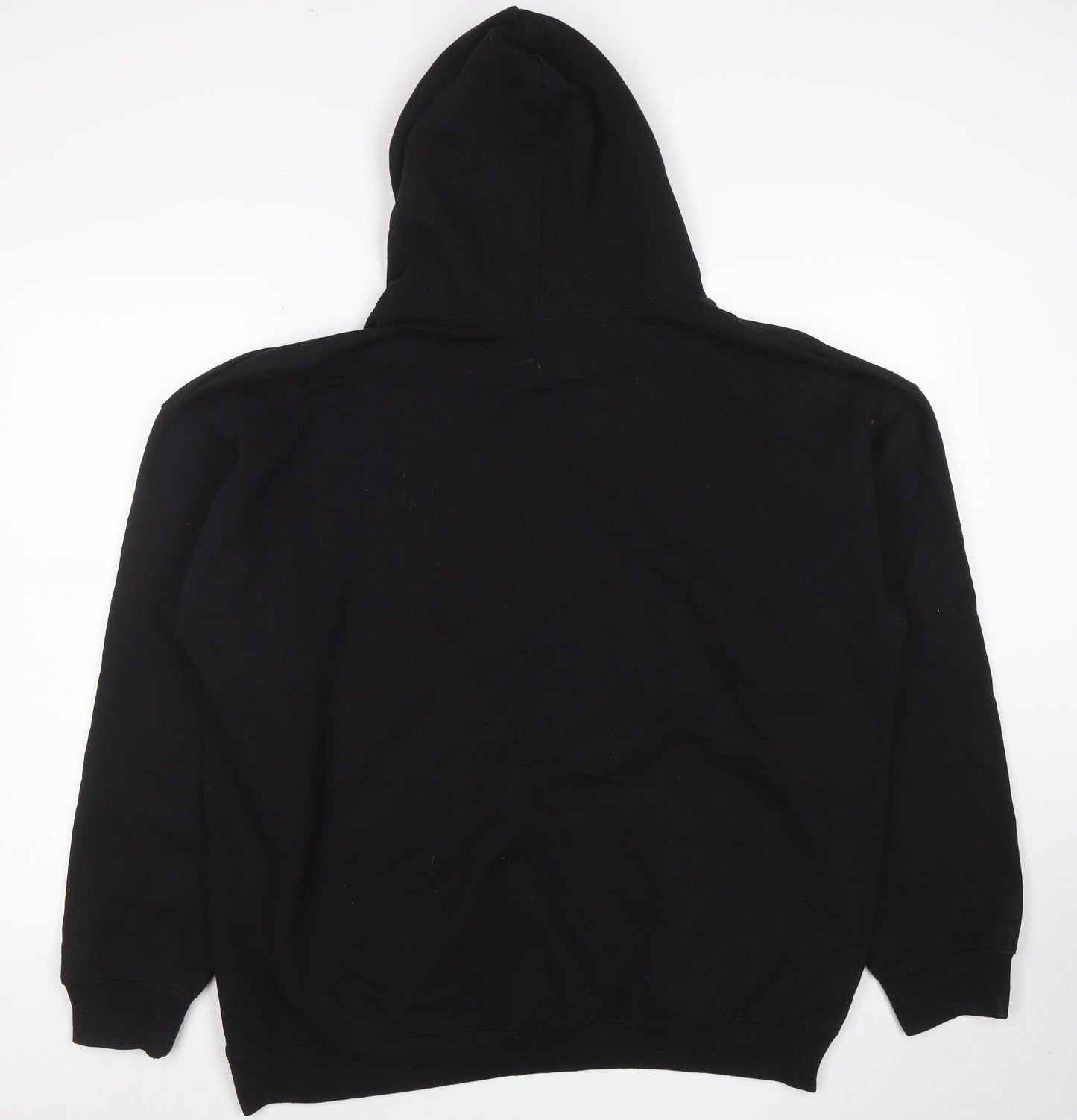 Mens UK Size M boohooMAN Black Pullover Hoodie