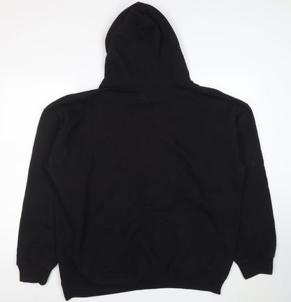 Mens UK Size M boohooMAN Black Pullover Hoodie
