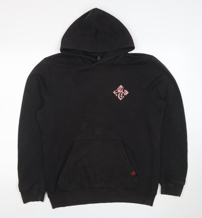 Mens UK Size M adidas Black Pullover Hoodie