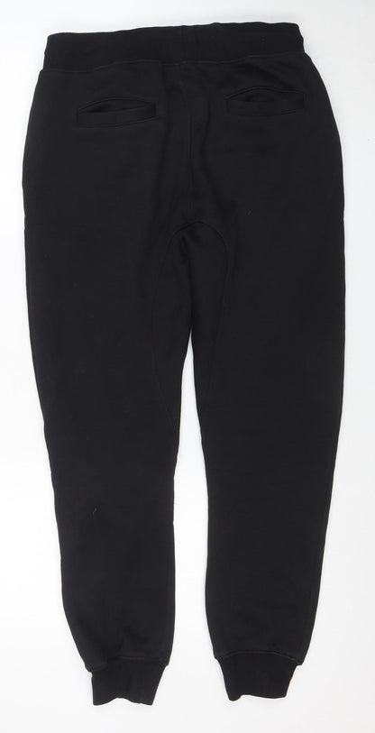 Bee Inspired Men Black L Jogger Sweatpants 100% Cotton Drawstring