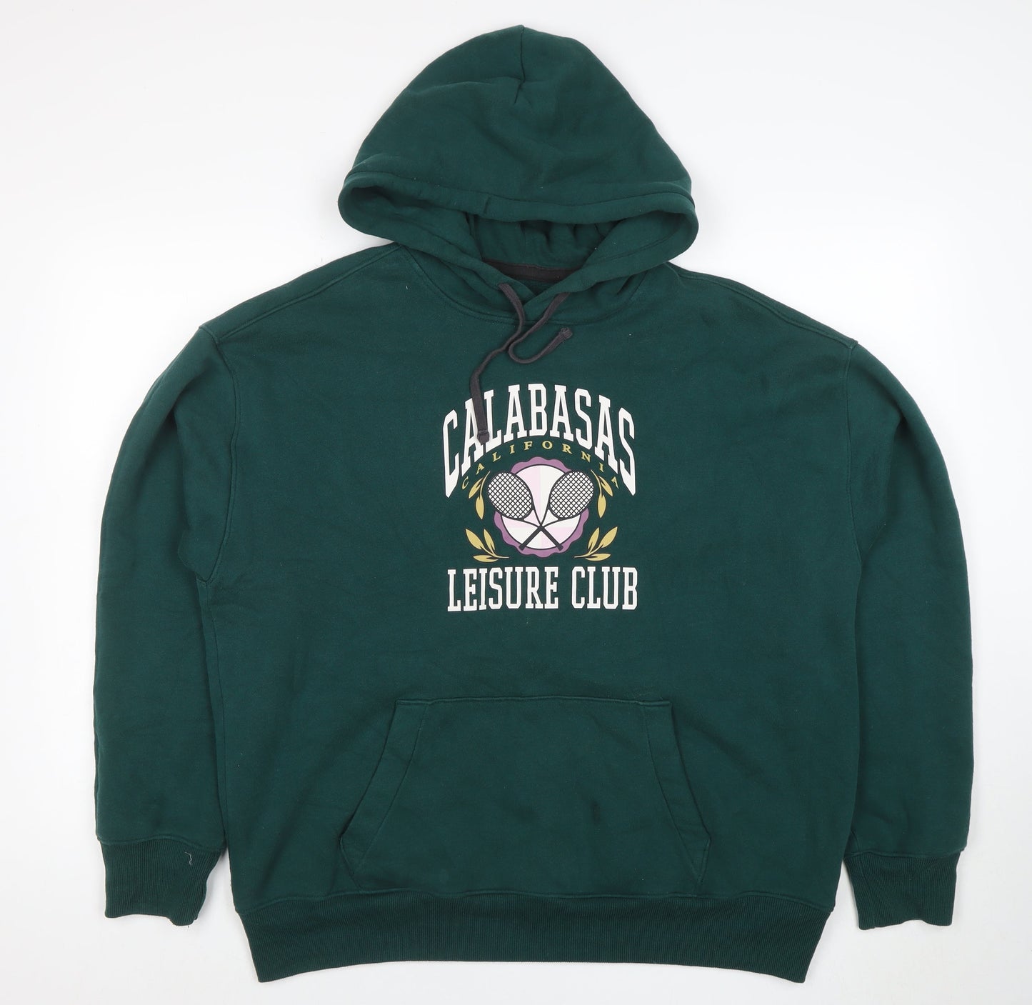 Womens UK Size L Hollister Green Pullover Hoodie