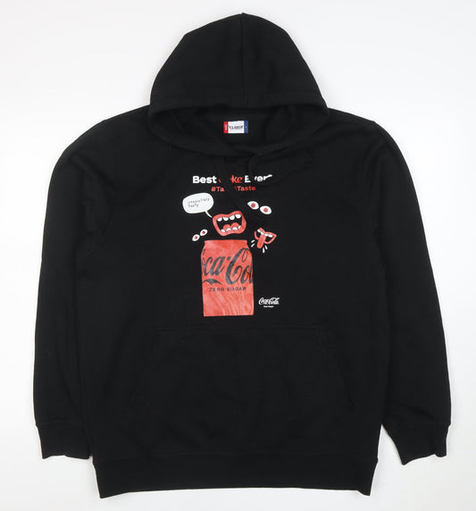 Mens UK Size L Clique Black Pullover Hoodie