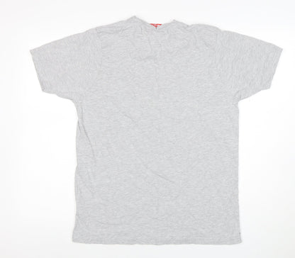 Slazenger Men’s Grey Regular Fit Short Sleeve Crew Neck T-Shirt Size M