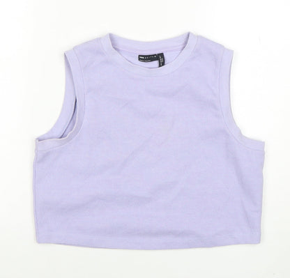 Womens UK Size 8 ASOS Design Purple Cropped Tank