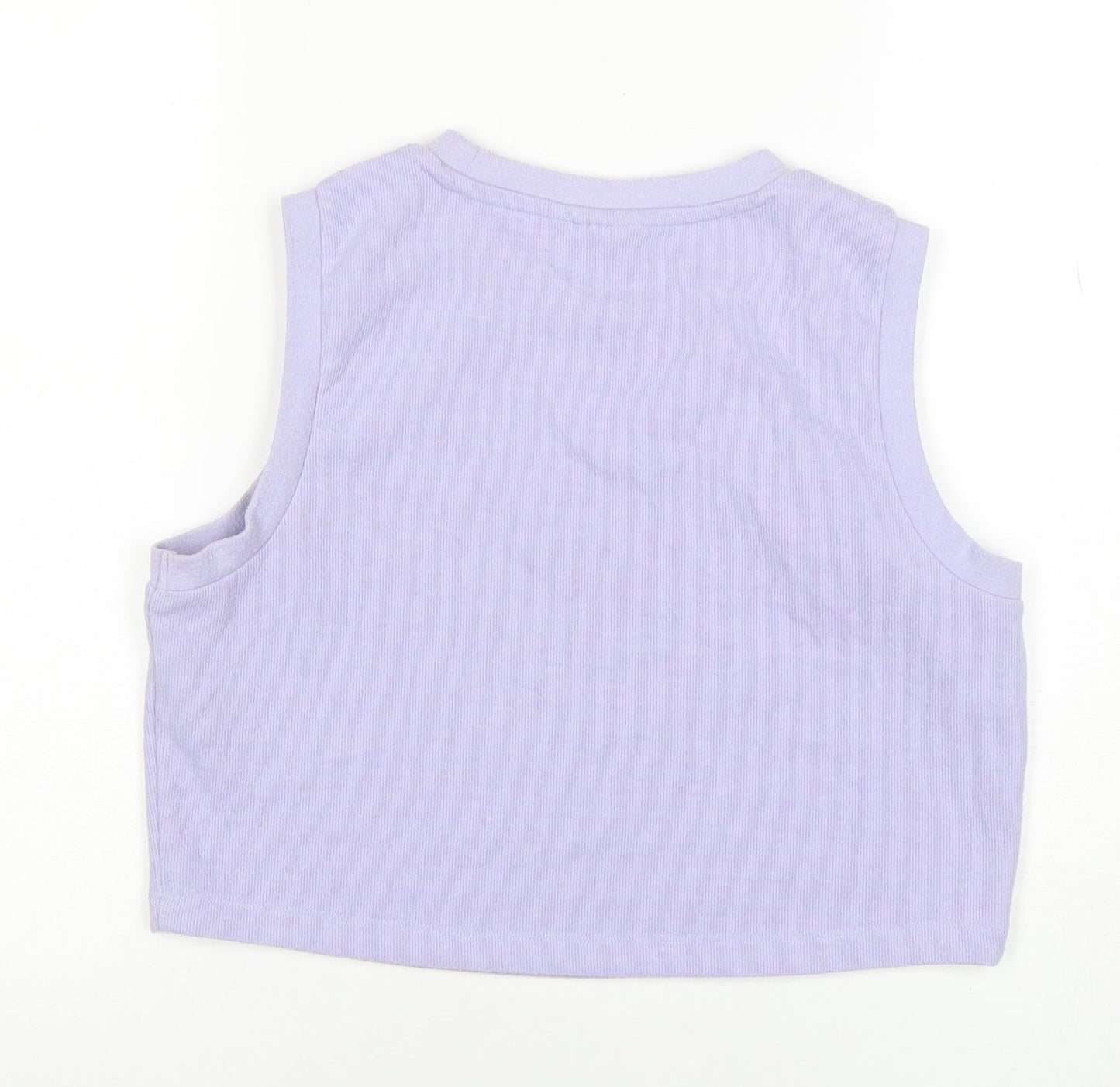 Womens UK Size 8 ASOS Design Purple Cropped Tank