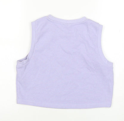 Womens UK Size 8 ASOS Design Purple Cropped Tank
