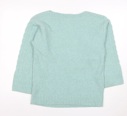 Womens UK Size S Monsoon Blue Pullover Jumper