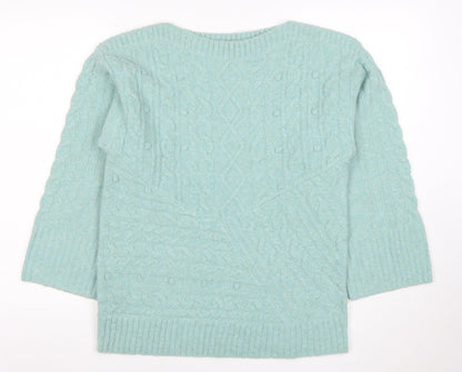 Womens UK Size S Monsoon Blue Pullover Jumper