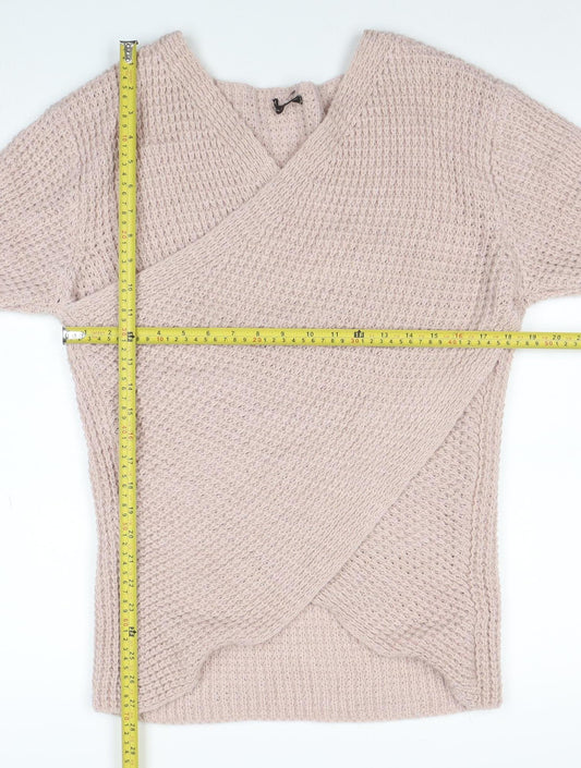 Womens UK Size XL LUCA VANNUCCI Beige Wrap Jumper