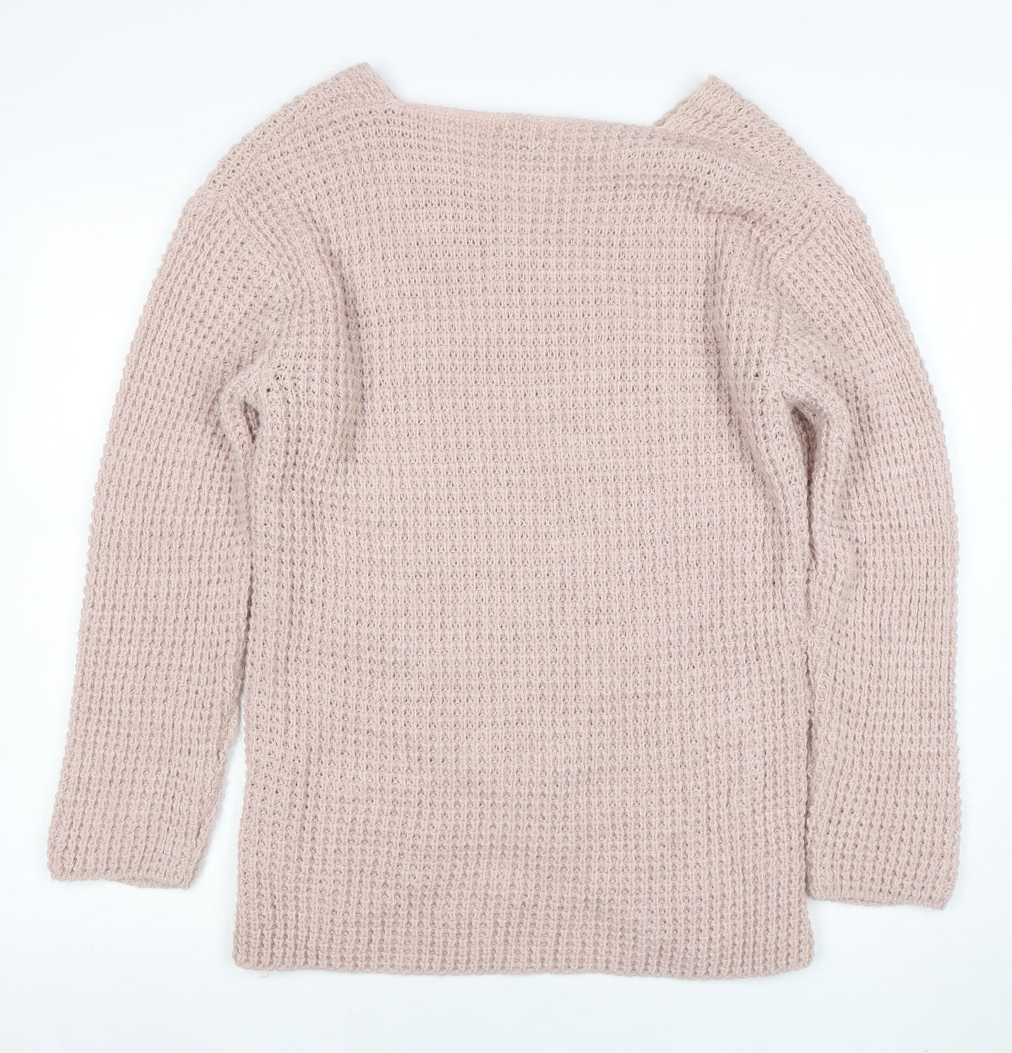 Womens UK Size XL LUCA VANNUCCI Beige Wrap Jumper