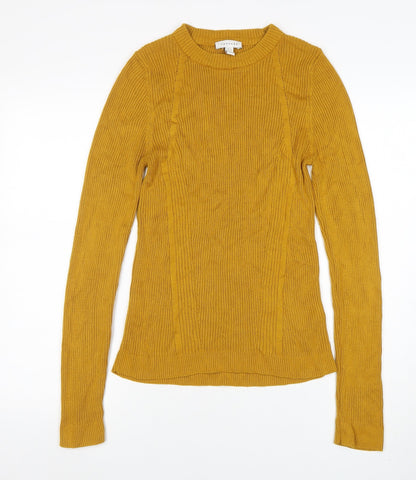 Womens UK Size L Topshop Yellow Pullover Jumper