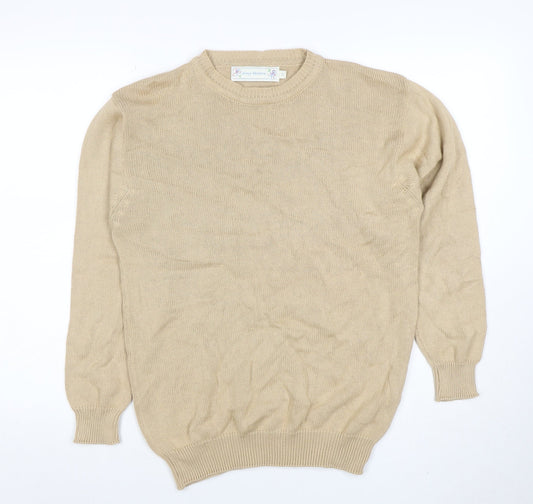Womens UK Size S Amy Moore Beige Pullover Jumper