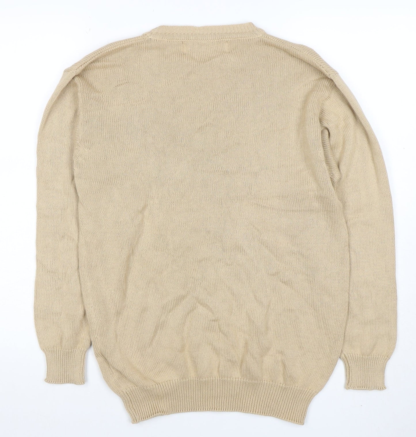 Womens UK Size S Amy Moore Beige Pullover Jumper