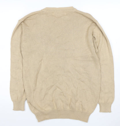 Womens UK Size S Amy Moore Beige Pullover Jumper
