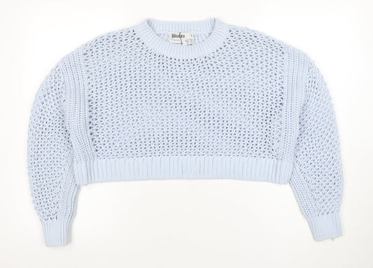 Womens UK Size S Primark Blue Pullover Jumper