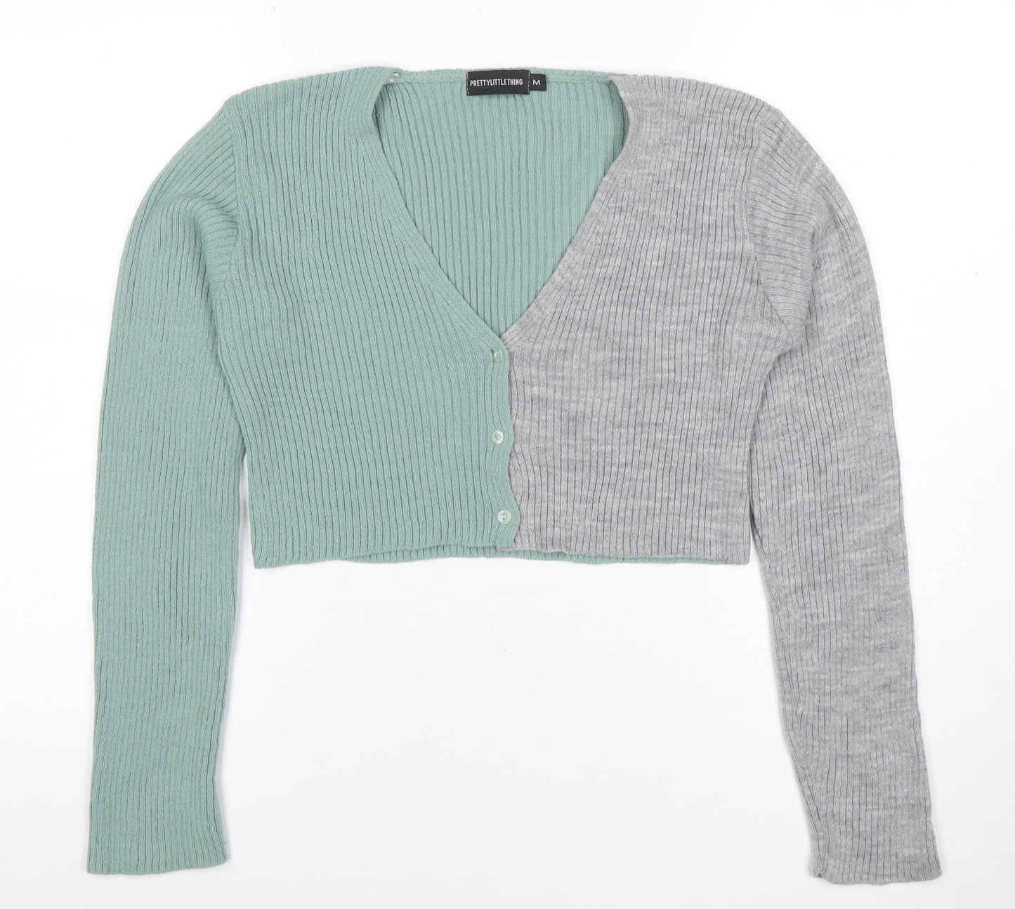 Womens UK Size M PRETTYLITTLETHING Multicoloured Cardigan Jumper