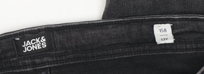 Jack & Jones Unisex Kids Black Skinny Jeans 13 Years Stretch Denim
