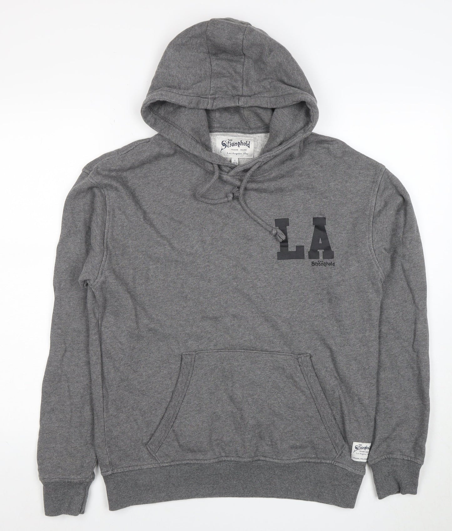 Mens UK Size S The Stronghold Grey Pullover Hoodie