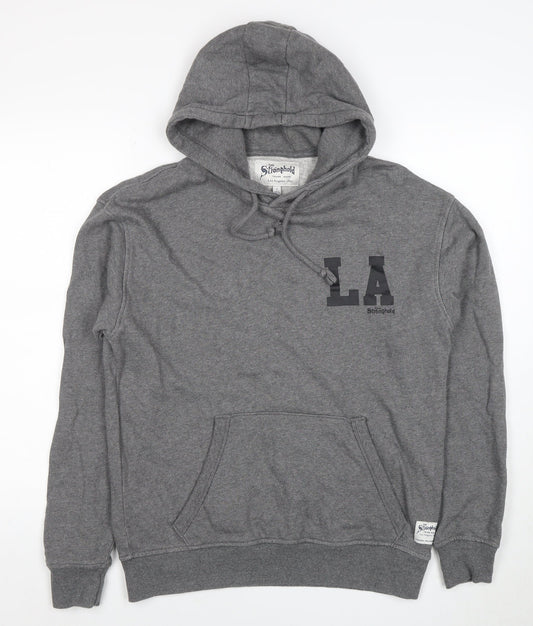 Mens UK Size S The Stronghold Grey Pullover Hoodie