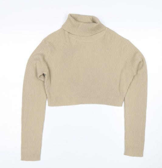 Womens UK Size 14 PRETTYLITTLETHING Beige Pullover Jumper