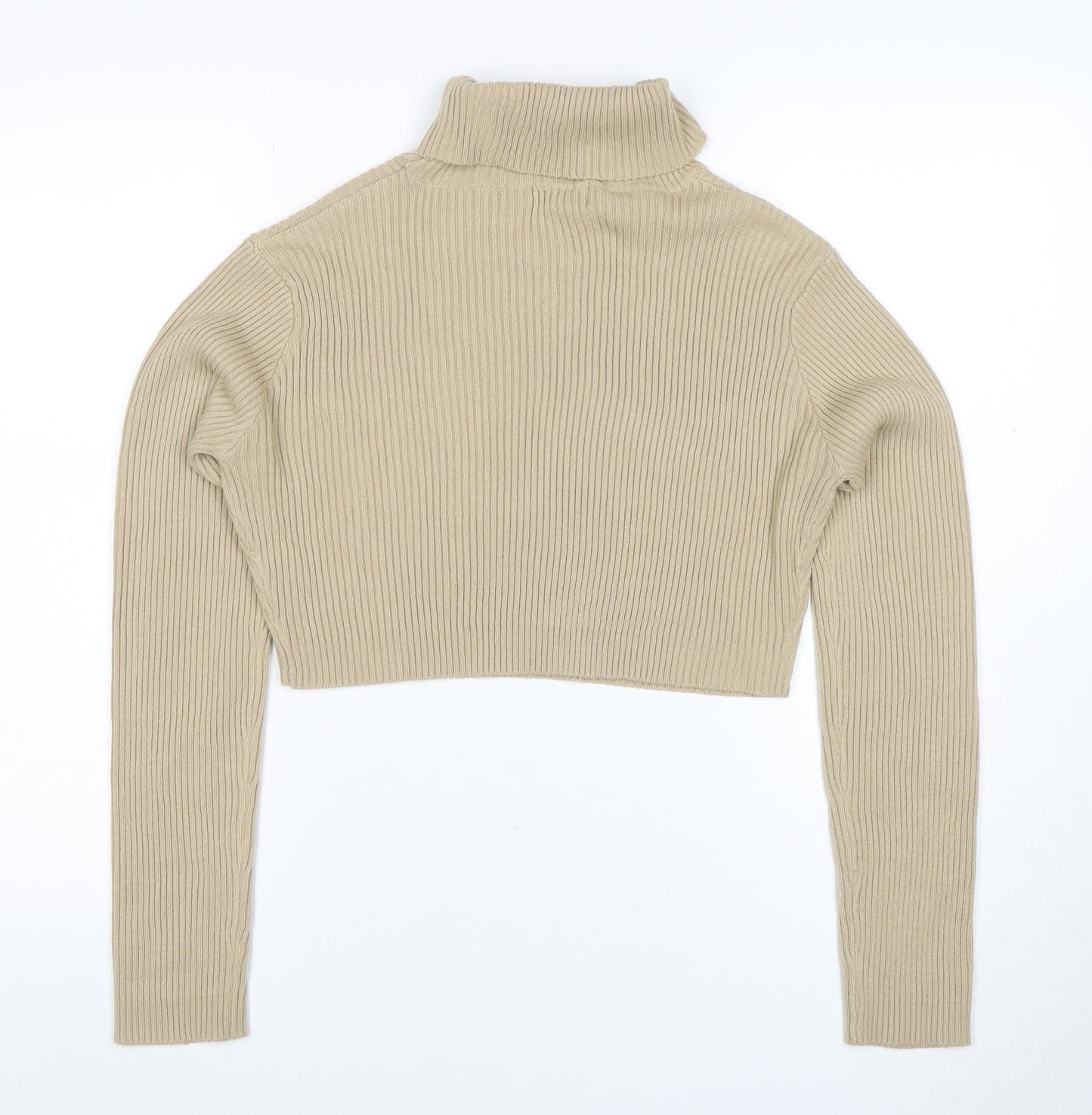 Womens UK Size 14 PRETTYLITTLETHING Beige Pullover Jumper